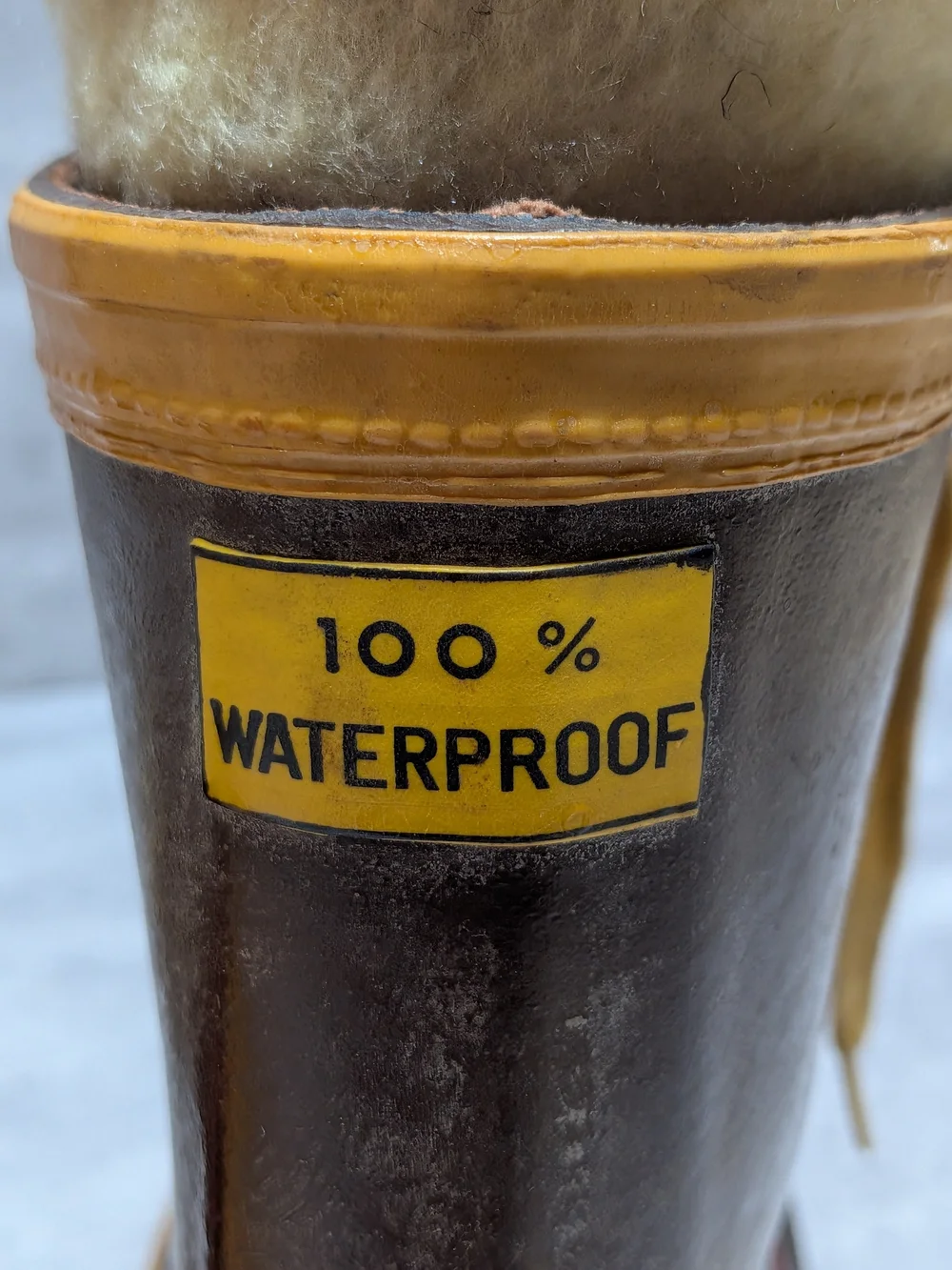 Vintage Rod & Gun Men's Size 12 Insulated Pac Boots Steel Shank Waterproof Wool